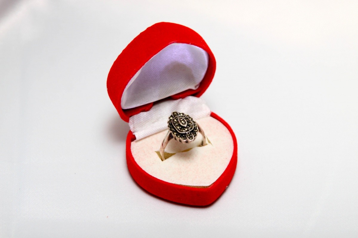 обручальное кольцо женское фото в коробочке