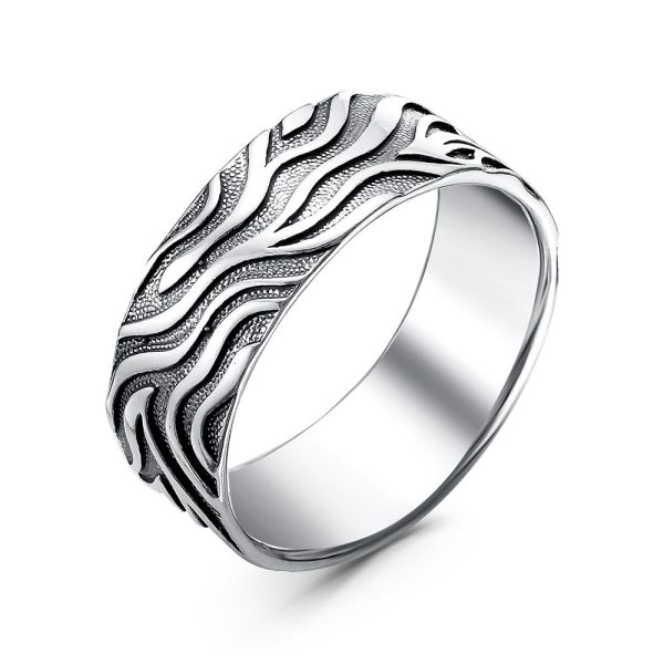 Серебристое женское кольцо