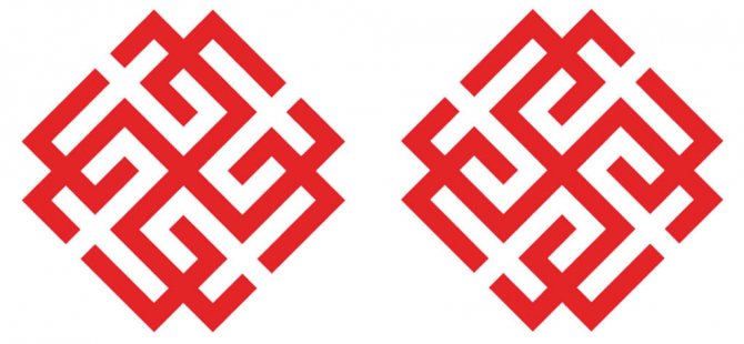 Сворожич и Родимич - отличие символов