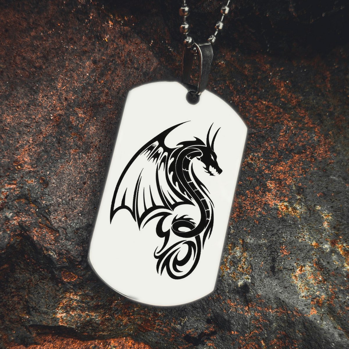 Армейский жетон с драконом